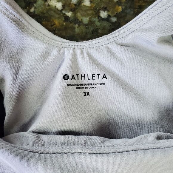 Athleta Women's Conscious Crop Bra Plus Size 3X DD+ Light Lavender - Picture 8 of 16